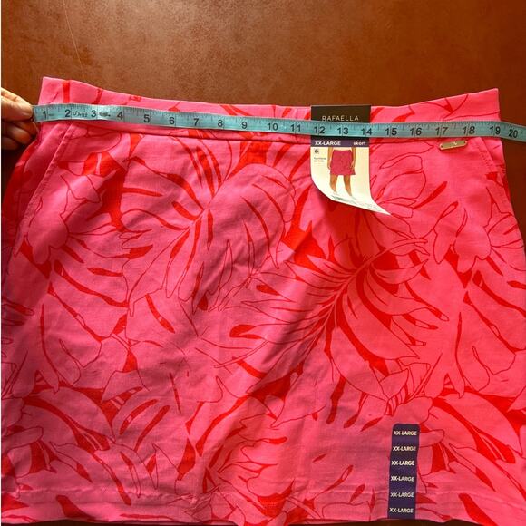 🏃♀️ Rafaella Athletic Skort 2XL | Pink Floral | Pockets | NWT Stretchy - Picture 4 of 8